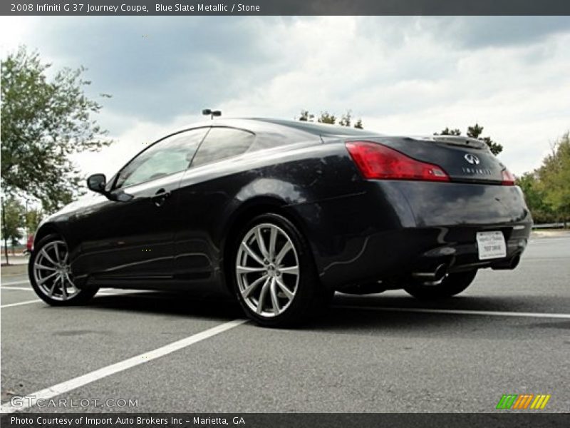 Blue Slate Metallic / Stone 2008 Infiniti G 37 Journey Coupe
