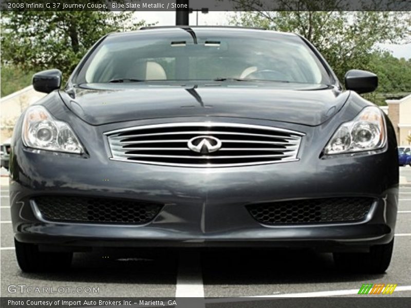 Blue Slate Metallic / Stone 2008 Infiniti G 37 Journey Coupe