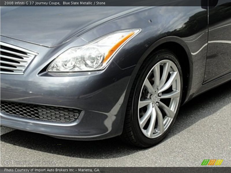 Blue Slate Metallic / Stone 2008 Infiniti G 37 Journey Coupe