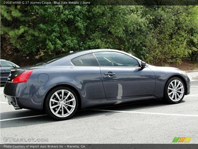 Blue Slate Metallic / Stone 2008 Infiniti G 37 Journey Coupe
