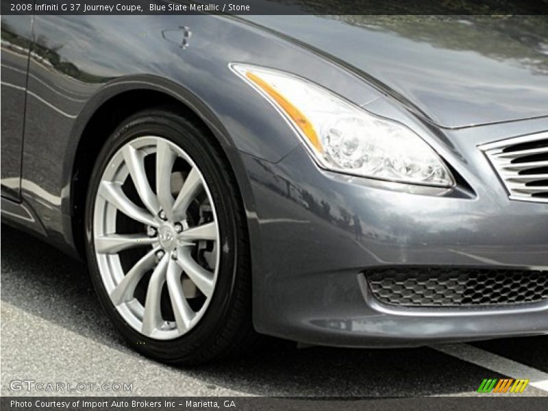 Blue Slate Metallic / Stone 2008 Infiniti G 37 Journey Coupe