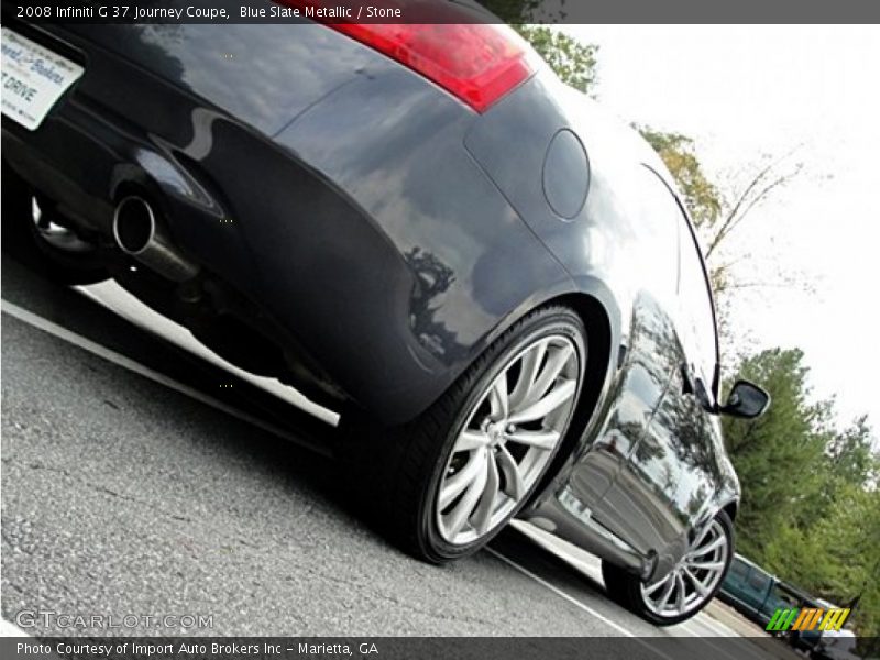 Blue Slate Metallic / Stone 2008 Infiniti G 37 Journey Coupe