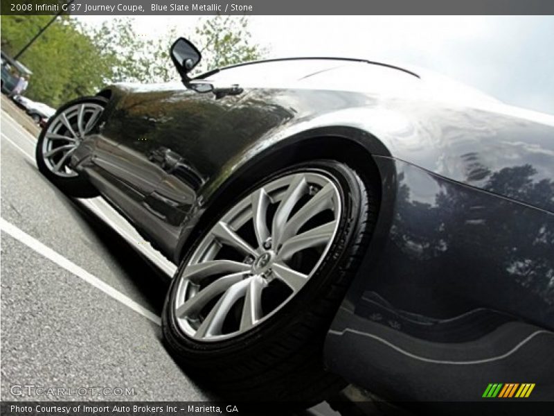 Blue Slate Metallic / Stone 2008 Infiniti G 37 Journey Coupe