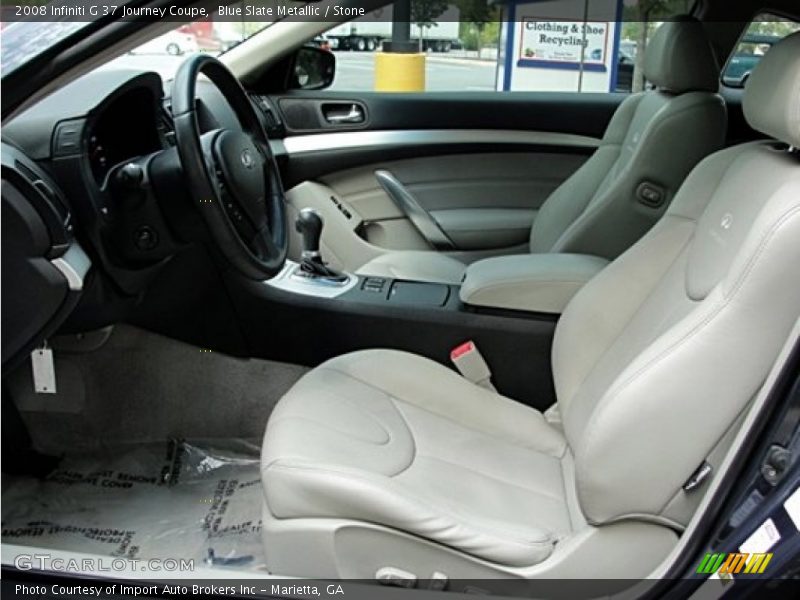Blue Slate Metallic / Stone 2008 Infiniti G 37 Journey Coupe