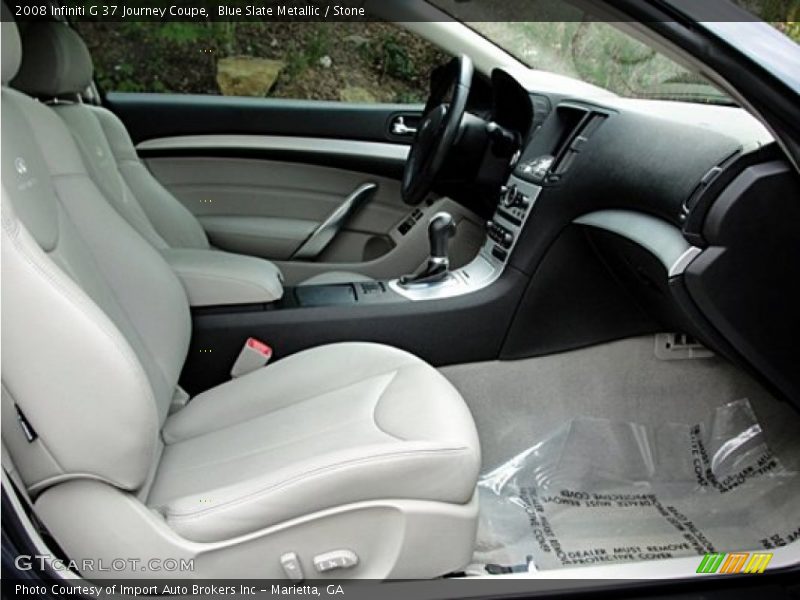 Blue Slate Metallic / Stone 2008 Infiniti G 37 Journey Coupe