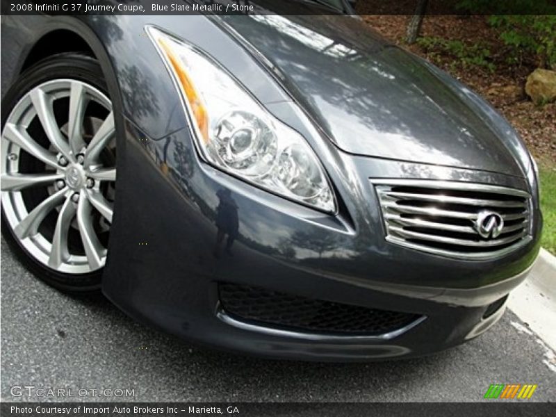 Blue Slate Metallic / Stone 2008 Infiniti G 37 Journey Coupe