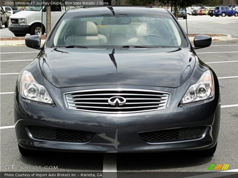 Blue Slate Metallic / Stone 2008 Infiniti G 37 Journey Coupe