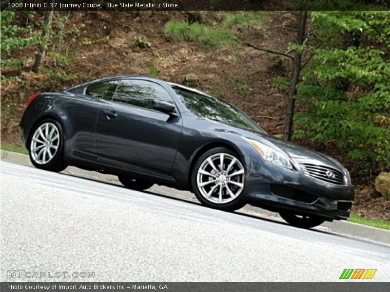 Blue Slate Metallic / Stone 2008 Infiniti G 37 Journey Coupe