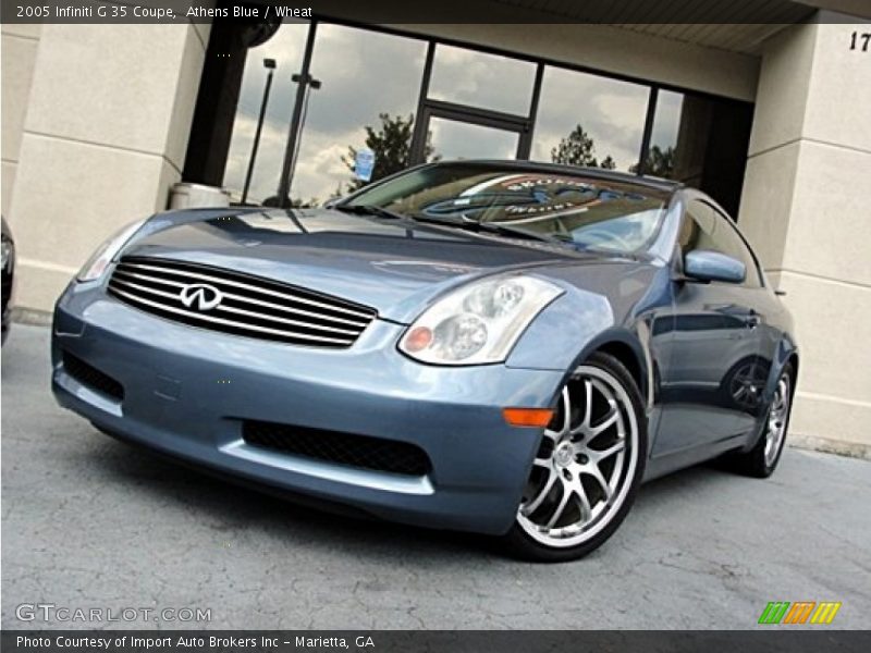 Athens Blue / Wheat 2005 Infiniti G 35 Coupe