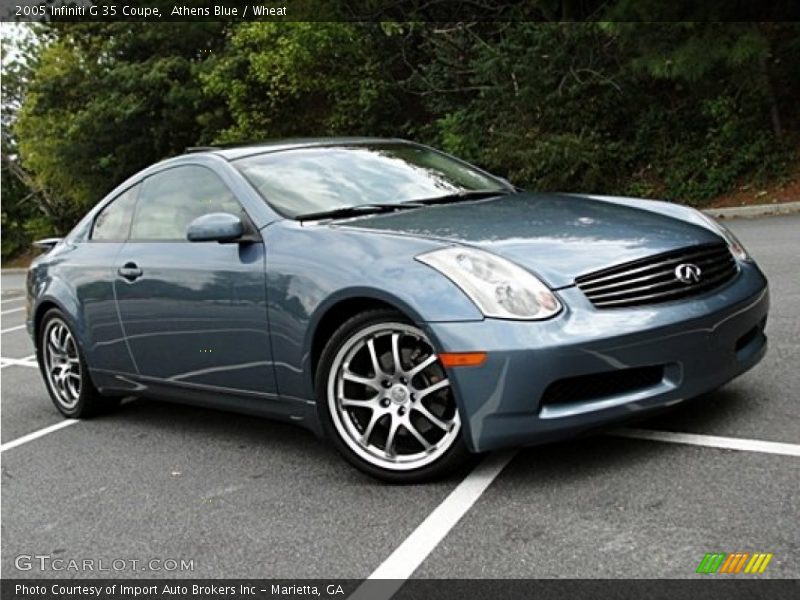 Athens Blue / Wheat 2005 Infiniti G 35 Coupe