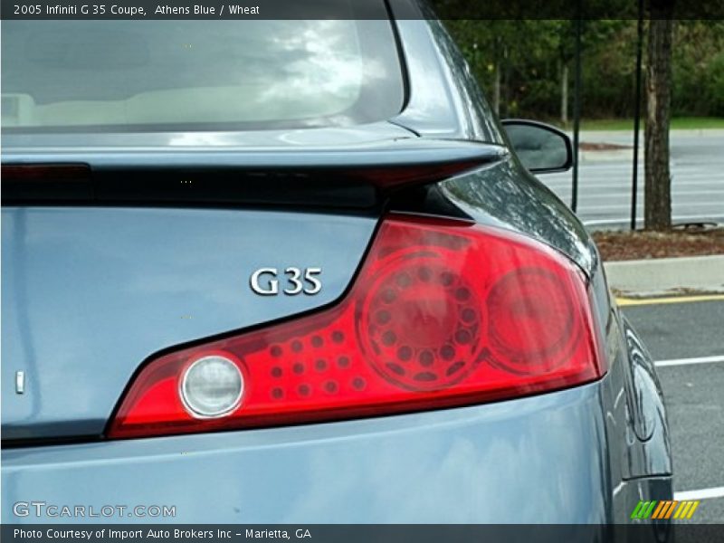 Athens Blue / Wheat 2005 Infiniti G 35 Coupe