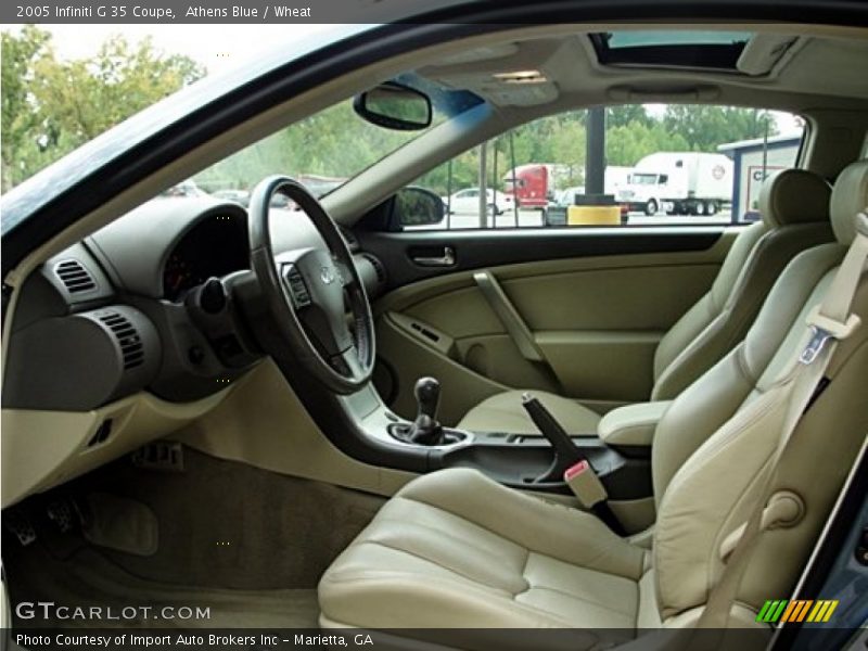 Athens Blue / Wheat 2005 Infiniti G 35 Coupe