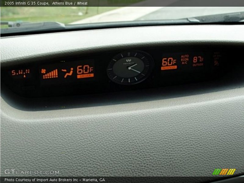 Athens Blue / Wheat 2005 Infiniti G 35 Coupe