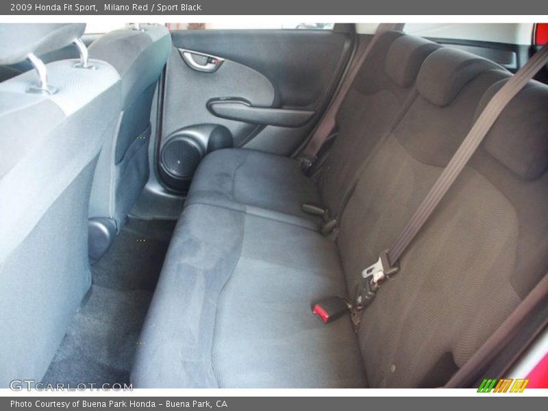 Milano Red / Sport Black 2009 Honda Fit Sport