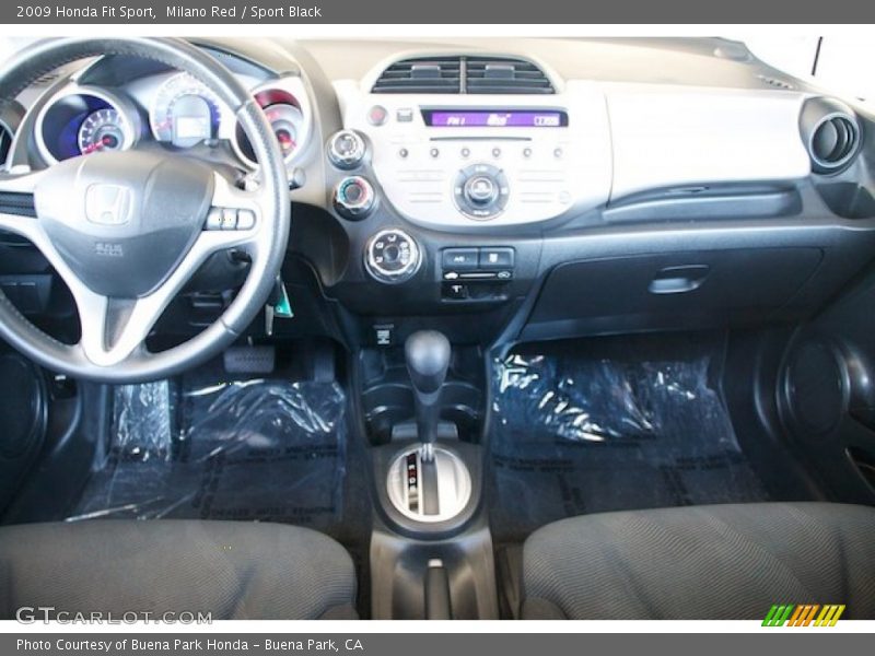 Milano Red / Sport Black 2009 Honda Fit Sport