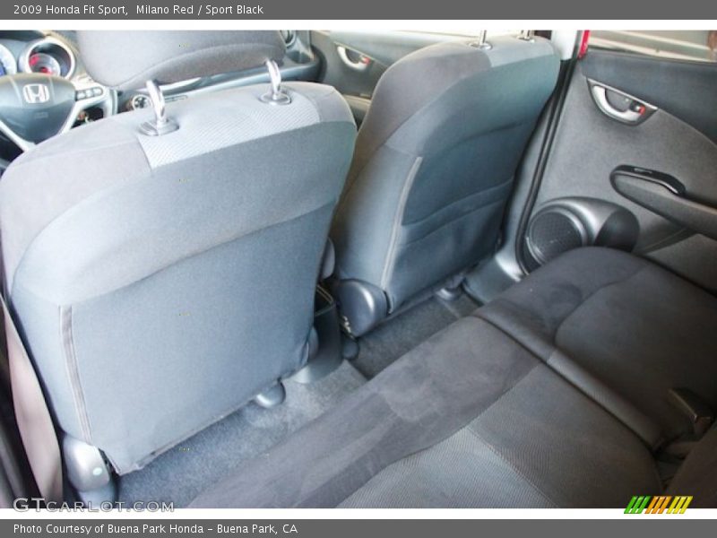 Milano Red / Sport Black 2009 Honda Fit Sport