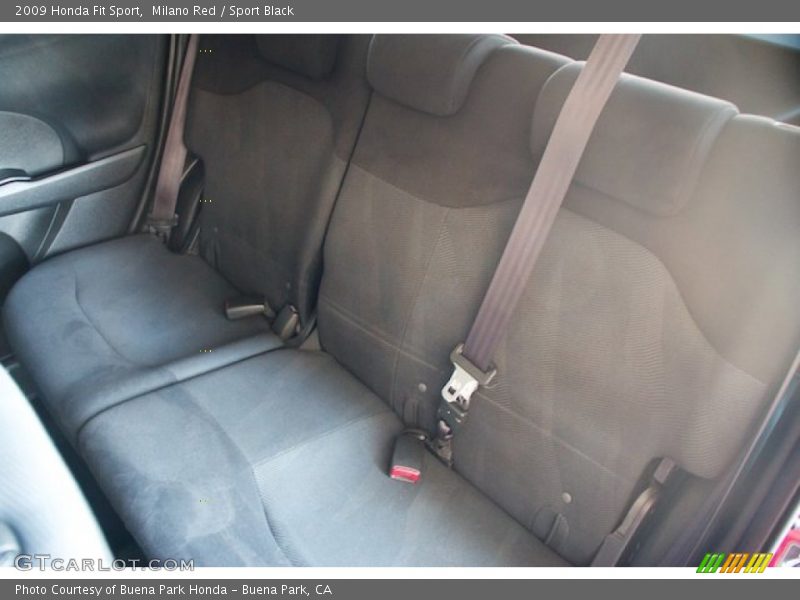 Milano Red / Sport Black 2009 Honda Fit Sport