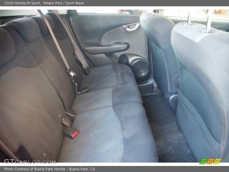 Milano Red / Sport Black 2009 Honda Fit Sport