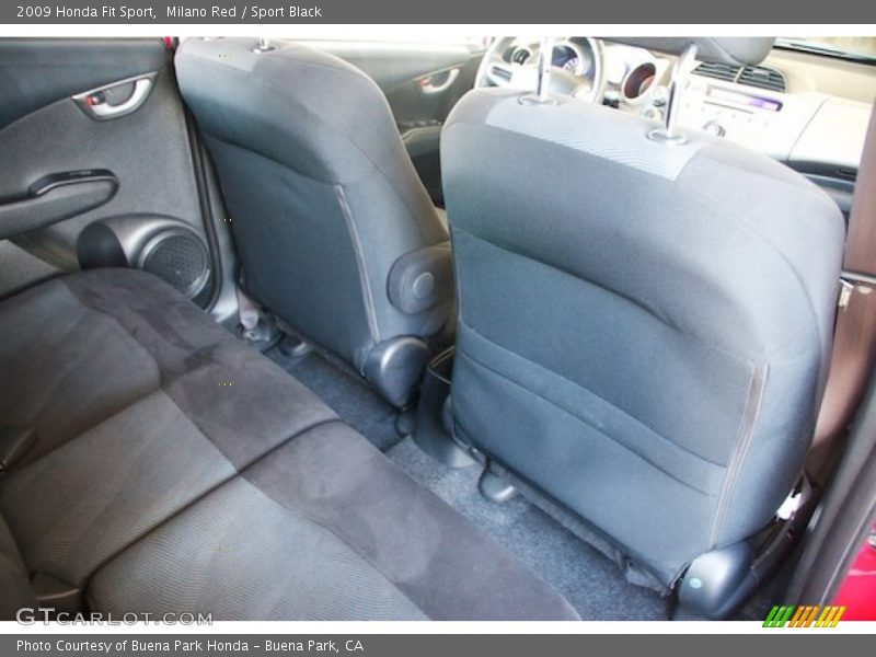 Milano Red / Sport Black 2009 Honda Fit Sport