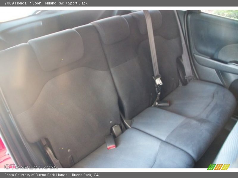Milano Red / Sport Black 2009 Honda Fit Sport