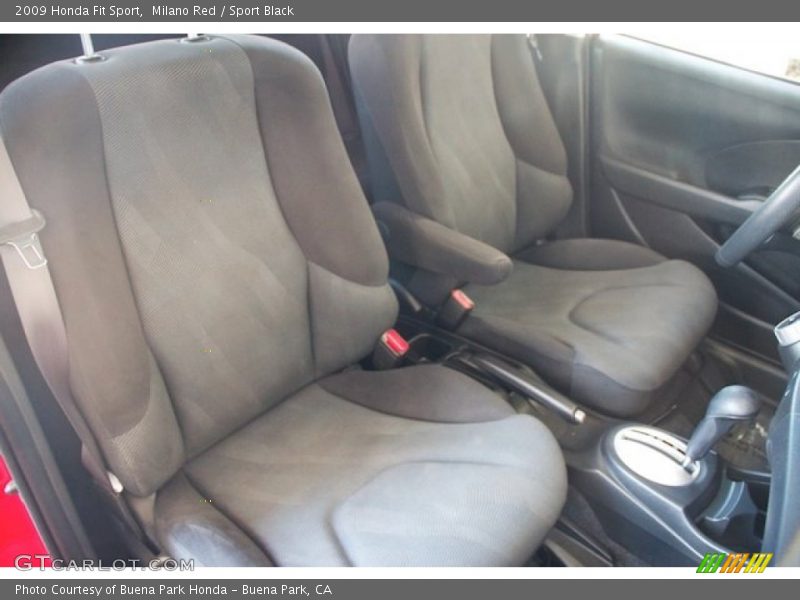 Milano Red / Sport Black 2009 Honda Fit Sport