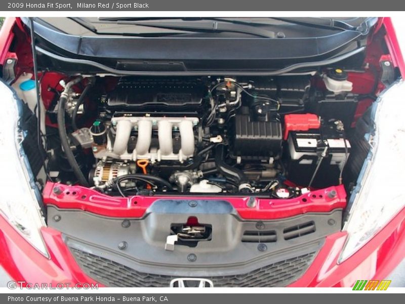 Milano Red / Sport Black 2009 Honda Fit Sport