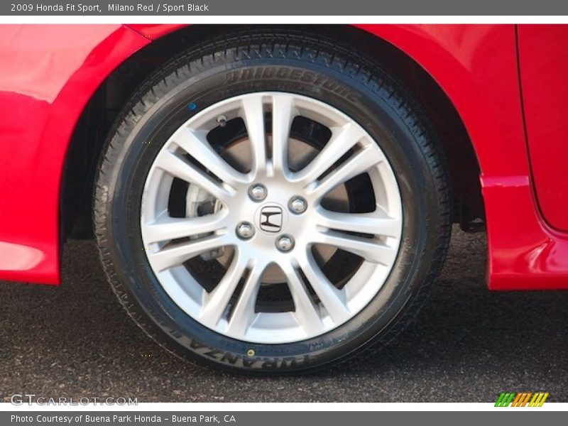 Milano Red / Sport Black 2009 Honda Fit Sport