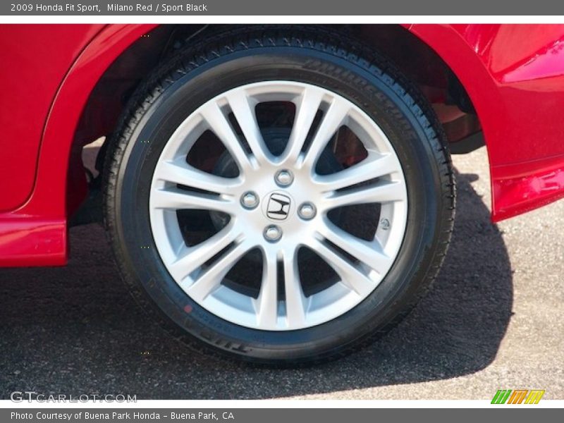 Milano Red / Sport Black 2009 Honda Fit Sport