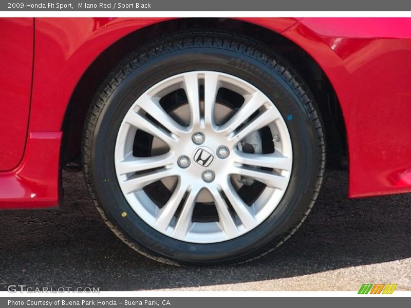 Milano Red / Sport Black 2009 Honda Fit Sport