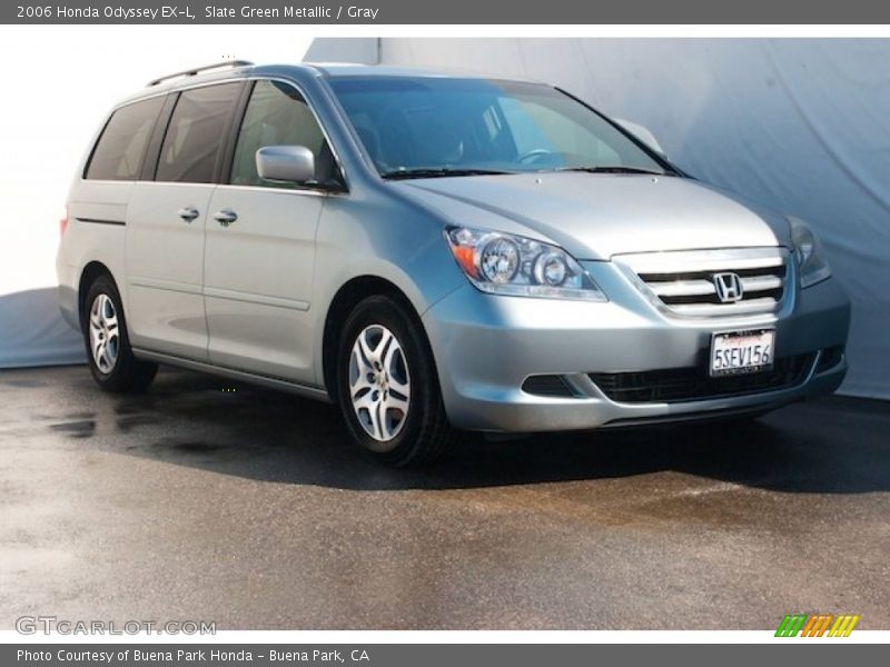 Slate Green Metallic / Gray 2006 Honda Odyssey EX-L
