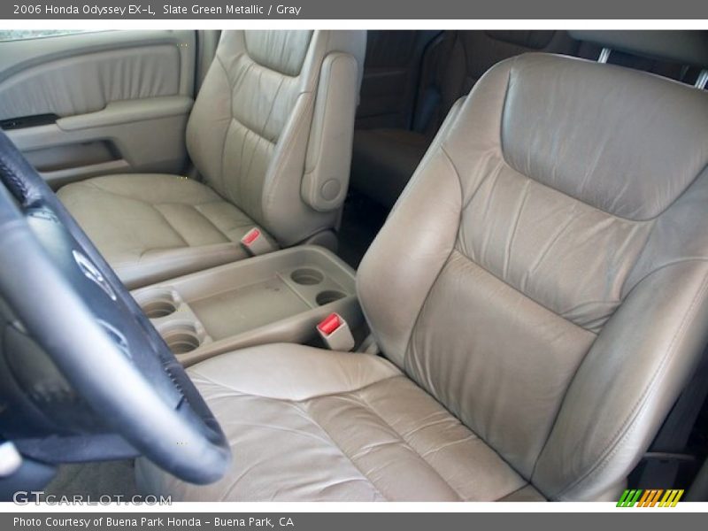 Slate Green Metallic / Gray 2006 Honda Odyssey EX-L