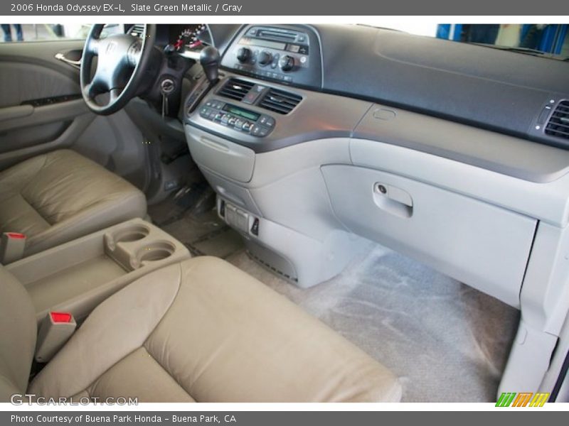 Slate Green Metallic / Gray 2006 Honda Odyssey EX-L