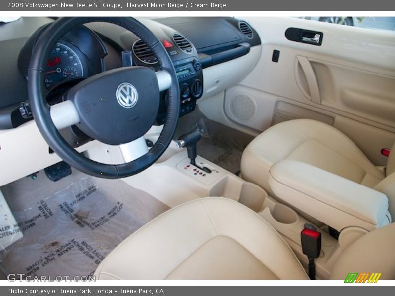 Harvest Moon Beige / Cream Beige 2008 Volkswagen New Beetle SE Coupe