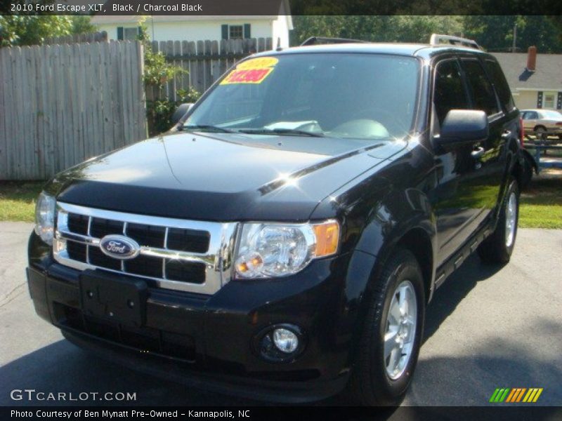 Black / Charcoal Black 2010 Ford Escape XLT