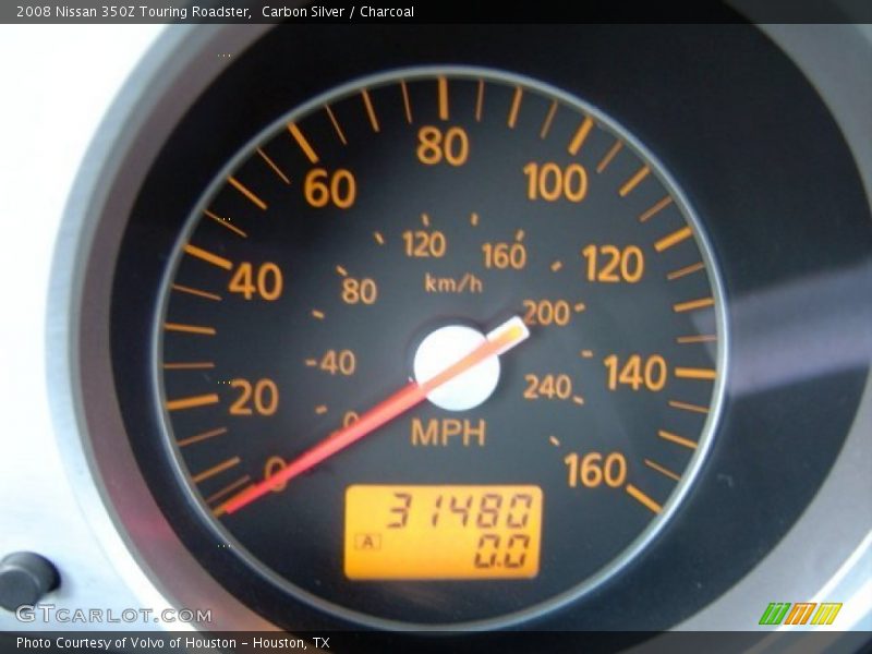 Carbon Silver / Charcoal 2008 Nissan 350Z Touring Roadster