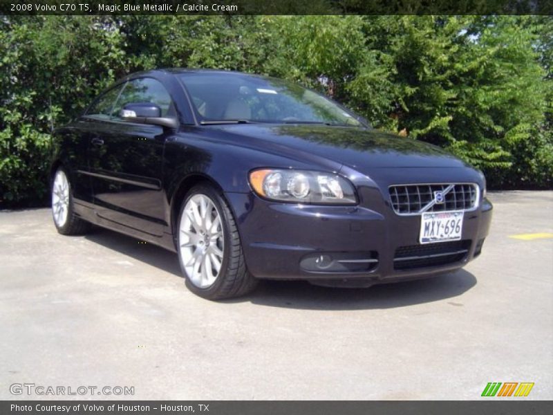 Magic Blue Metallic / Calcite Cream 2008 Volvo C70 T5