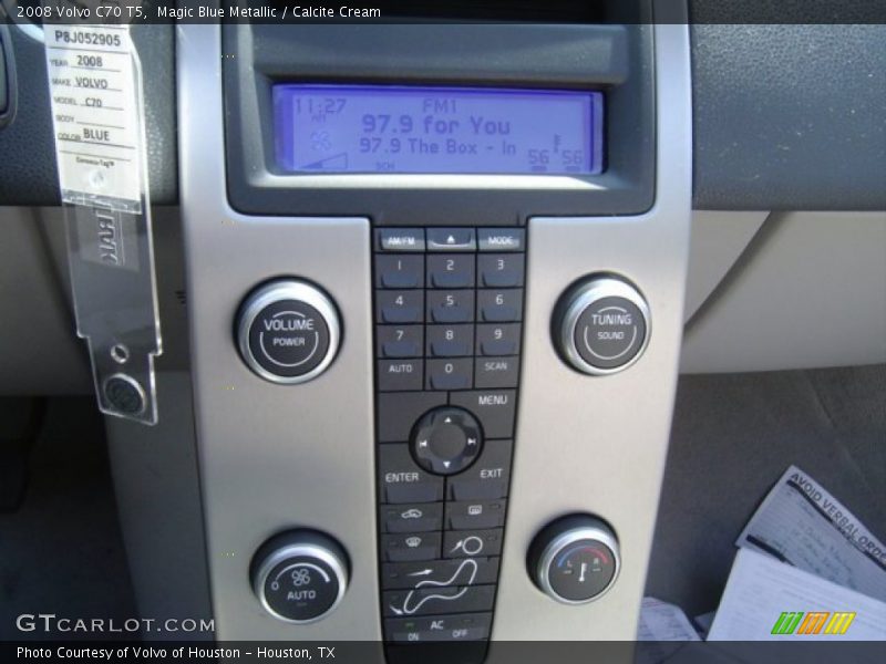 Magic Blue Metallic / Calcite Cream 2008 Volvo C70 T5