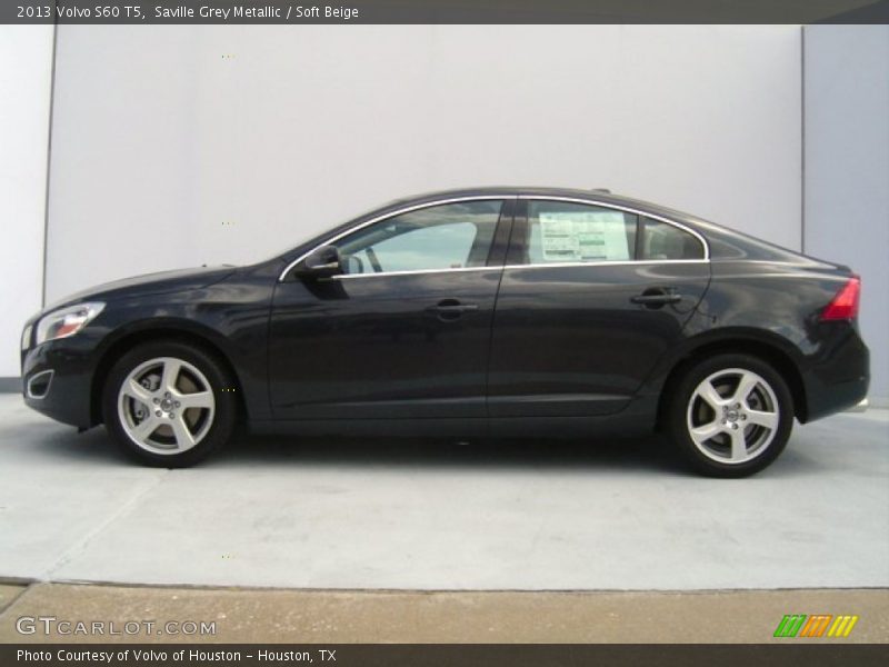 Saville Grey Metallic / Soft Beige 2013 Volvo S60 T5