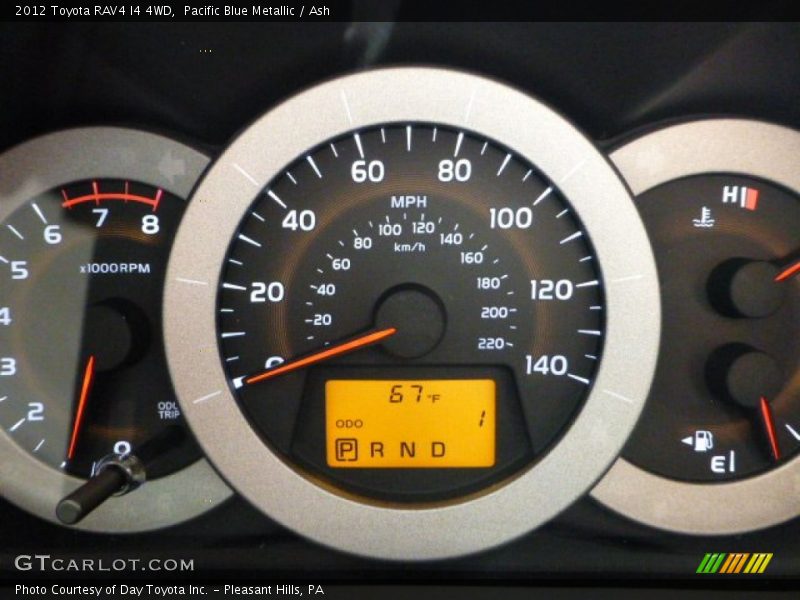 Pacific Blue Metallic / Ash 2012 Toyota RAV4 I4 4WD