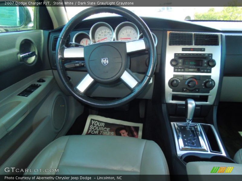 Stone White / Dark Slate Gray/Light Graystone 2007 Dodge Charger R/T