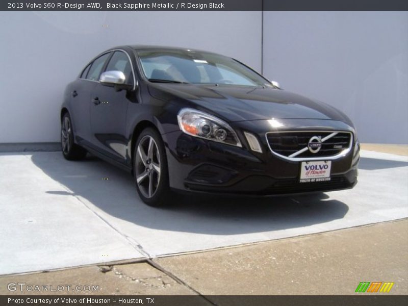 Black Sapphire Metallic / R Design Black 2013 Volvo S60 R-Design AWD