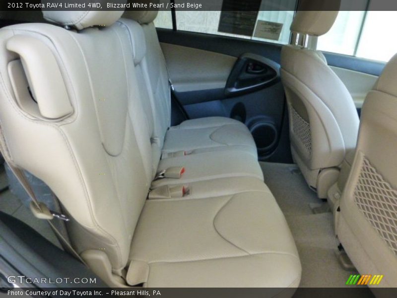 Blizzard White Pearl / Sand Beige 2012 Toyota RAV4 Limited 4WD