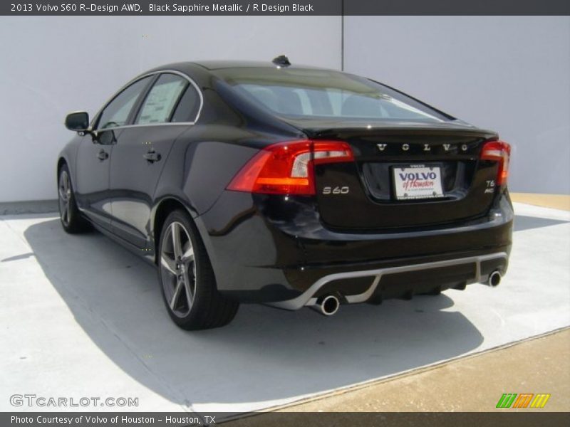 Black Sapphire Metallic / R Design Black 2013 Volvo S60 R-Design AWD