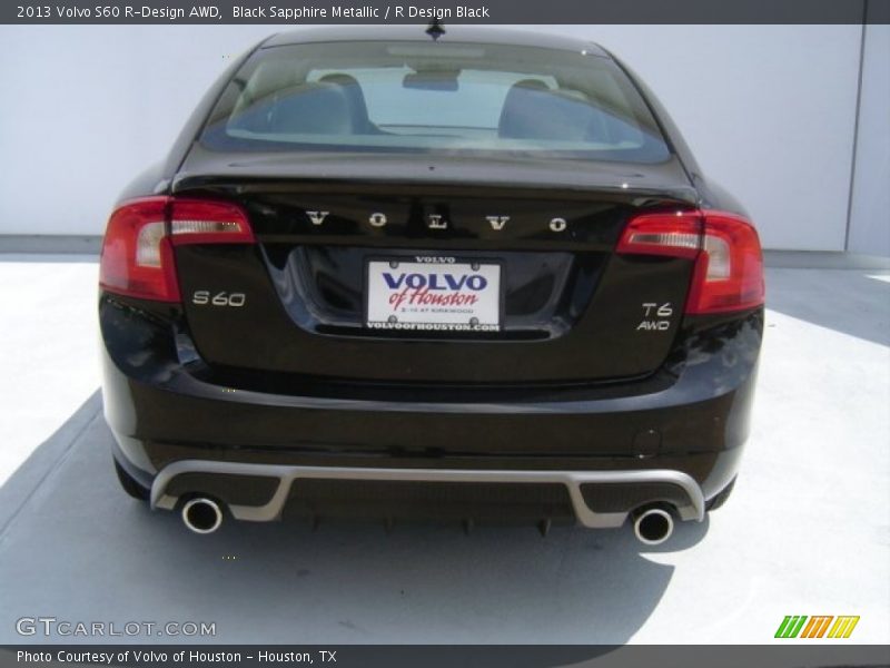 Black Sapphire Metallic / R Design Black 2013 Volvo S60 R-Design AWD