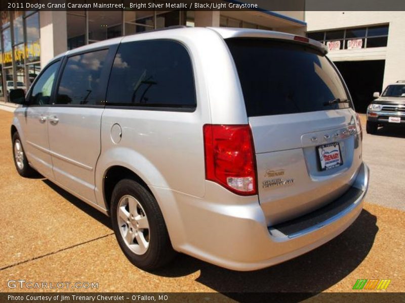 Bright Silver Metallic / Black/Light Graystone 2011 Dodge Grand Caravan Mainstreet