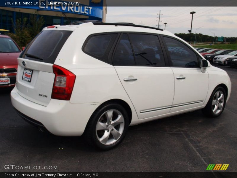 Clear White / Gray 2007 Kia Rondo EX V6