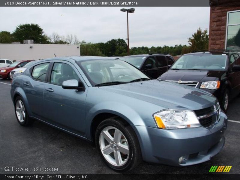 Silver Steel Metallic / Dark Khaki/Light Graystone 2010 Dodge Avenger R/T