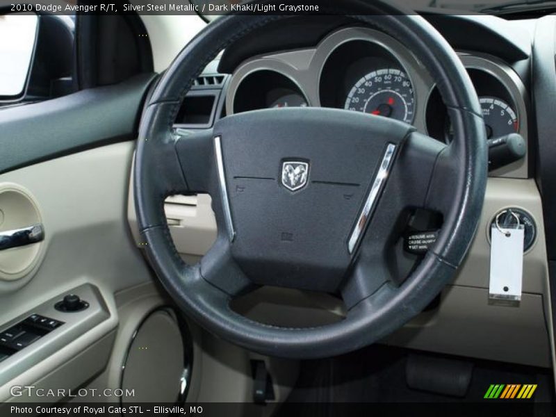 Silver Steel Metallic / Dark Khaki/Light Graystone 2010 Dodge Avenger R/T