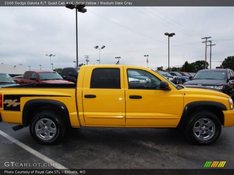 Solar Yellow / Medium Slate Gray 2006 Dodge Dakota R/T Quad Cab 4x4