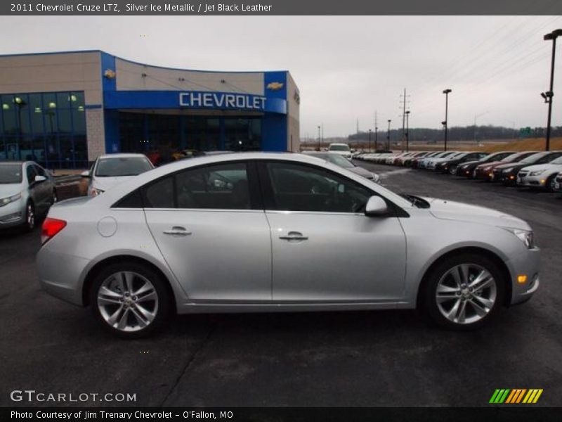 Silver Ice Metallic / Jet Black Leather 2011 Chevrolet Cruze LTZ